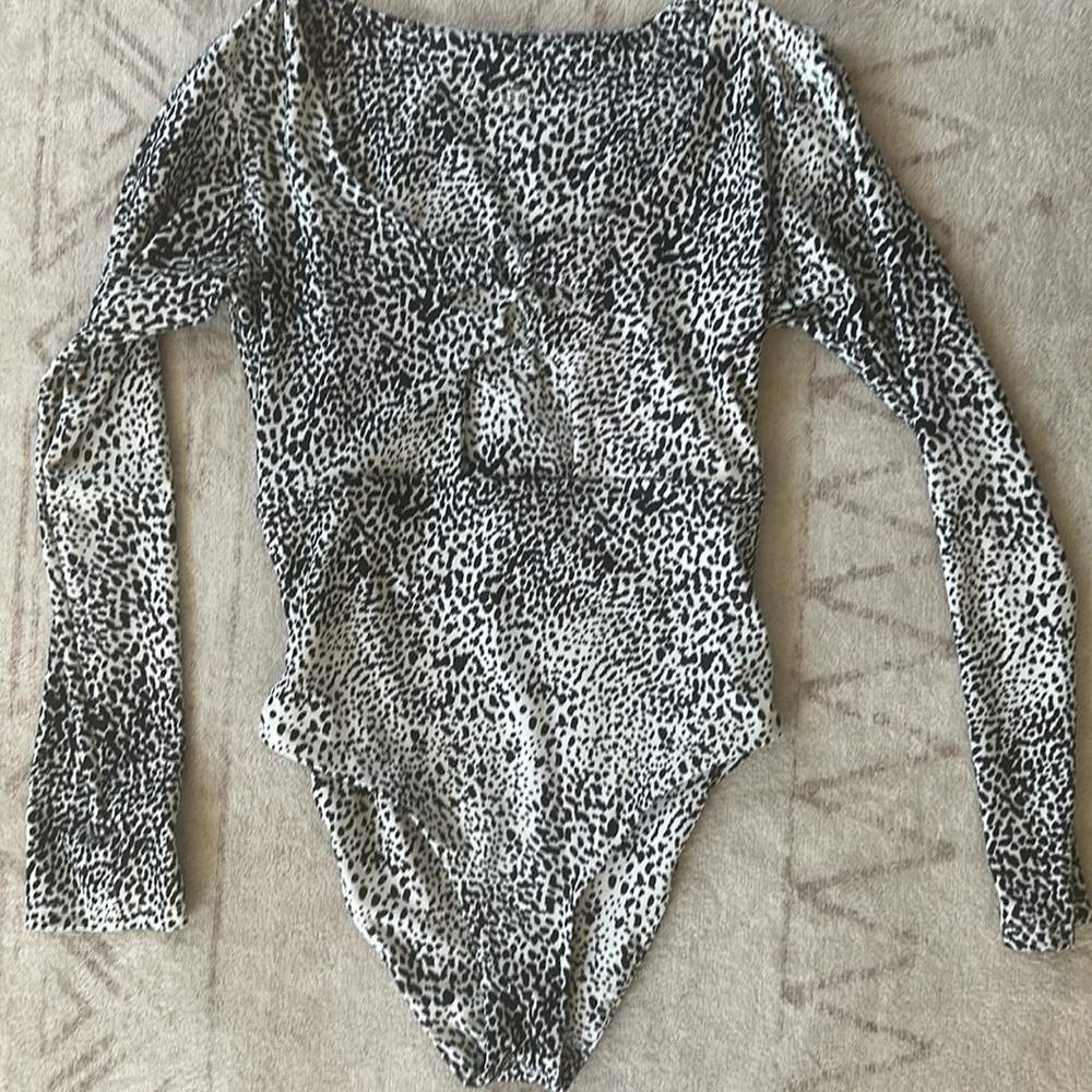Stone Fox Swim - Black and White Bodysuit One Piece